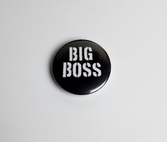Значок Big Boss - Круглый значок на рюкзак - Подарок директору, шефу подарок, начальнику - Прикольный подарок